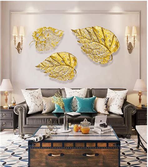 Golden leaf wall decor - Shopps India Home decor