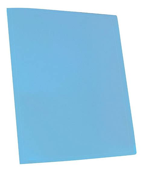 Pasta Plastica C Grampo Trilho Pastel Azul Acp MEGA IMPRESS