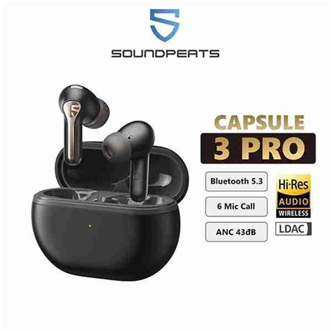 SoundPEATS Life Lite True Wireless Earbuds - Black