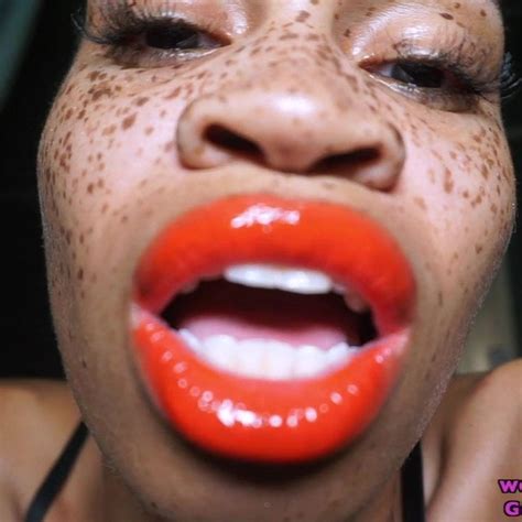 Goddess Rosie Reed Lipstick Fetish Shiny Tease Ebony Xhamster