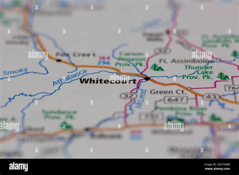 Map of whitecourt alberta hi-res stock photography and images - Alamy