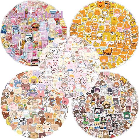 Aasleaty 100 Pcs Cute Stickers For Water Bottleswaterproof Skateboard