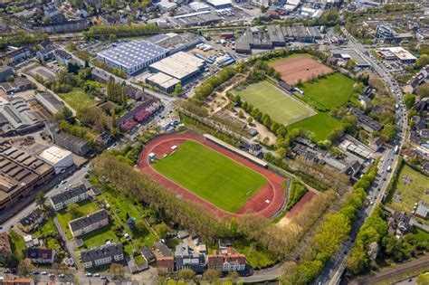 Witten Aus Der Vogelperspektive Ensemble Der Sportplatzanlagen Des Vfb