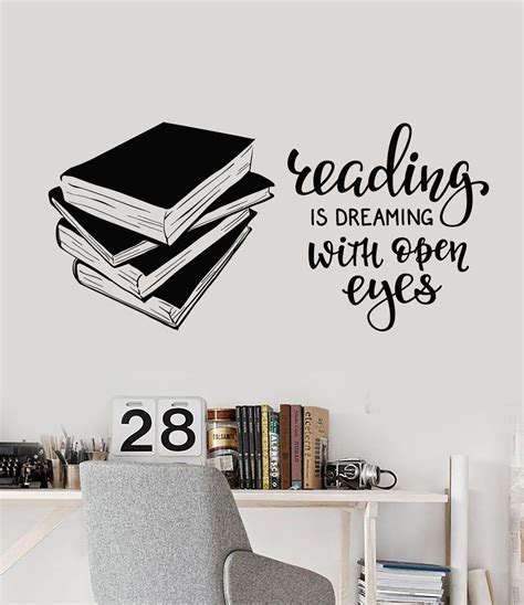 Vinyl Wall Decal Books Quote Reading Room Library Book Shop Stickers Unique T Ig4847 S 10 93