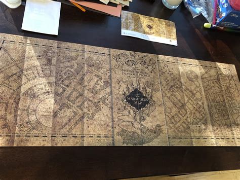 Finished Marauders Map Puzzle Rharrypotter