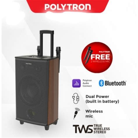 Jual Polytron Speaker Aktif 12 Inch Trolley Portable PASPRO 12F6