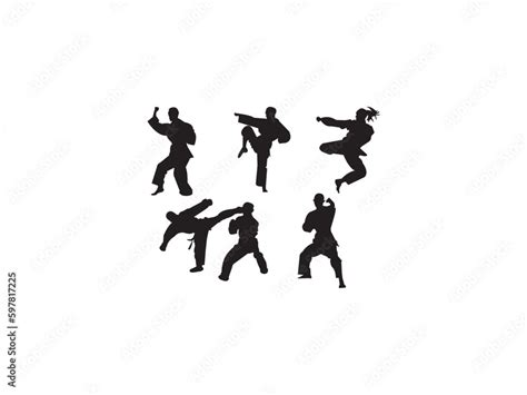 Karate Silhouette Vector