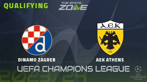 Dinamo Zagreb Vs Aek Athens Third Qualifying Round Preview