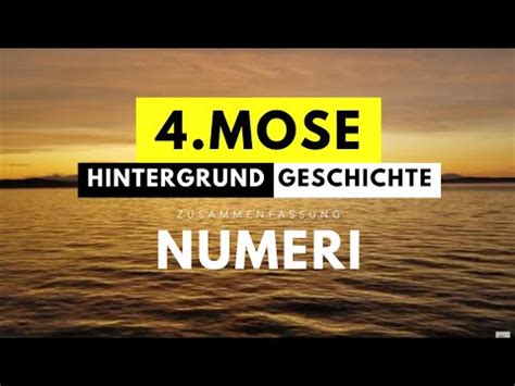 Bibel Zusammenfassung Buch Mose Numeri Aufbau Zeitform