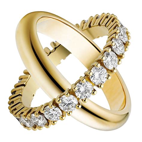 Cartier Wedding Rings Wedding Ring Yellow Gold Paved