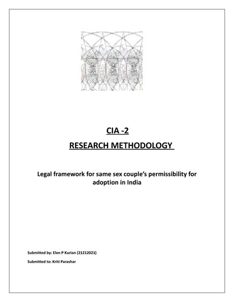 Research Methadology Cia 2 Cia Research Methodology Legal Framework