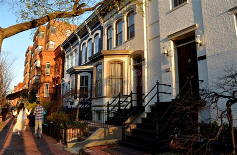 Washington Dc 19th Century Capitol Hill East Homes Editorial Photo