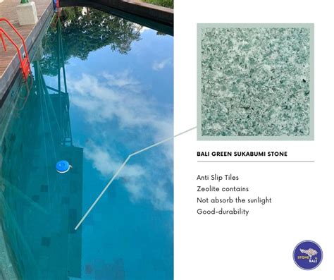 Beautiful Bali Green Sukabumi Stone In Trinidad And Tobago Swimming Pool