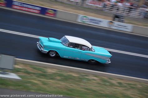 1957 Chevy Bel Air drag car at the #NHRA race at Denver 2013 1957 Chevy ...