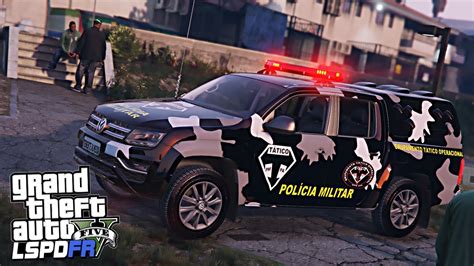 REAGIU NA ABORDAGEM PMPA GTA V Rotina Policial GTA V MOD POLICIA