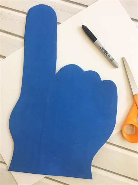 Printable Foam Finger Template