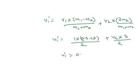 SOLVED Two Masses Collide Elastically Hit Bounce Where M1 0 5 Kg