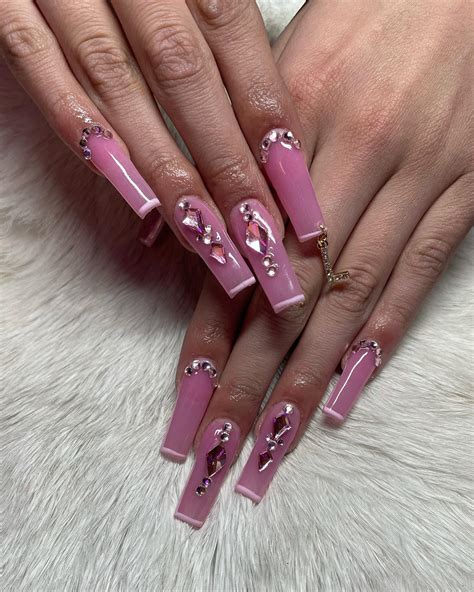 Top Pink Nail Designs With Diamonds That Will Trend In And Are