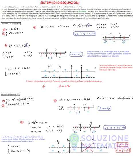 Sistema Disequazioni Di Secondo Grado Soluzione Matematica