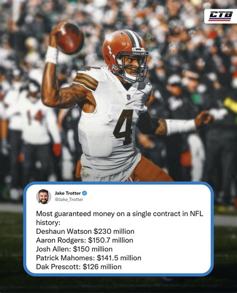 JPA Football On Twitter Deshaun Watson Making 80M More Guaranteed