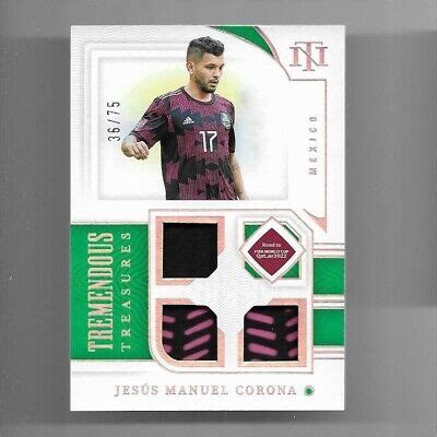 Panini National Treasures World Cup Jersey Card Jesus Manuel