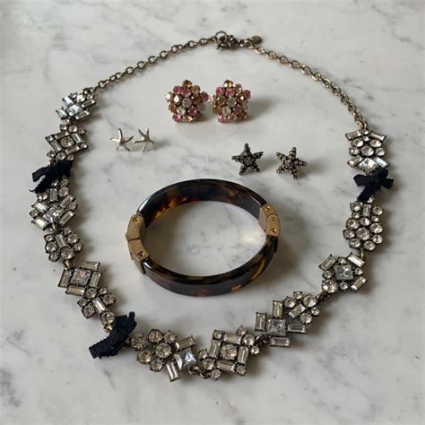 J Crew Jewelry Bundle Statement Necklace Gem