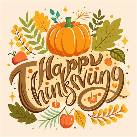 Happy Thanksgiving Day Greeting Card Banner Premium Ai Generated Vector