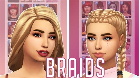 Sims 4 Cc Hair Maxis Match Braids