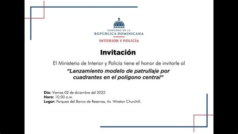 Lanzamiento Modelo de Patrullaje por Cuadrantes en el Polígono Central