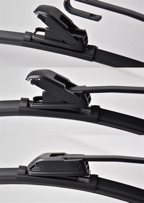 Installation of three different interface wiper blades - TOPEX