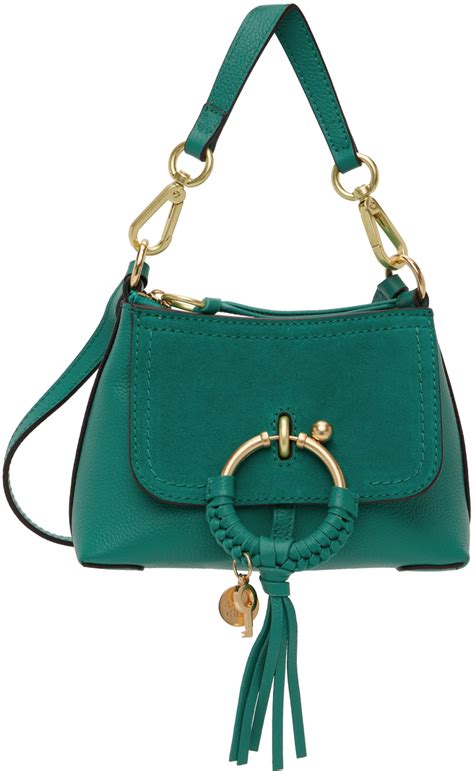 See by Chloé Green Mini Joan Crossbody Bag SSENSE