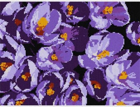 Saffron Crocus Needlepoint Kit Or Canvas Magnoliafloralflowernature