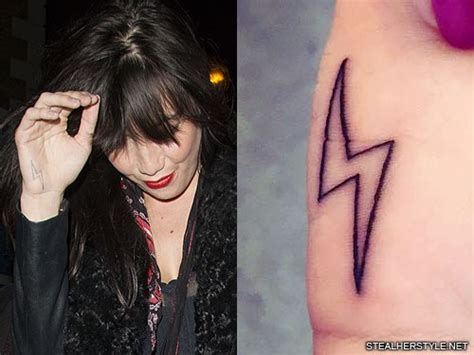 22 Celebrity Lightning Bolt Tattoos Steal Her Style