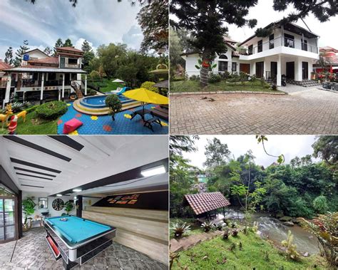 villa instagramable  puncak  liburan estetik adam villa puncak