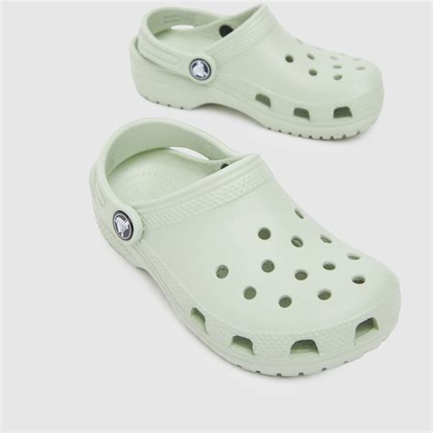 Kids Junior Light Green Crocs Classic Clog Sandals | schuh