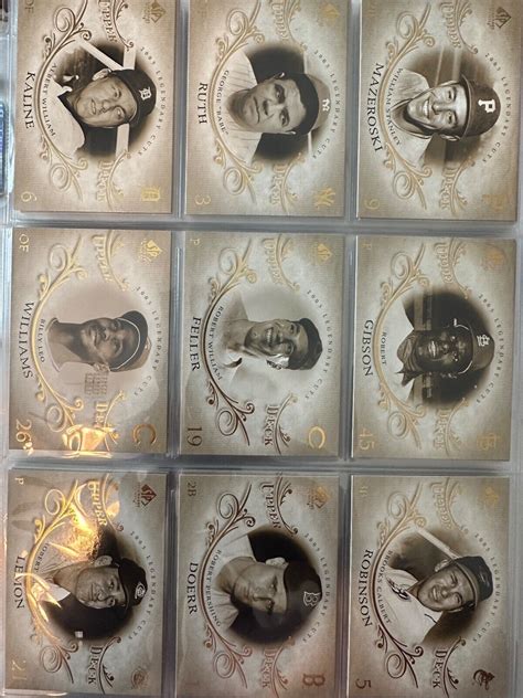 Upper Deck Sp Legendary Cuts Baseball Complete Set Ebay