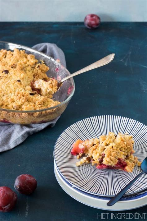 Pruimen Appel Crumble Met Hazelnoten Deb S Bakery Kitchen