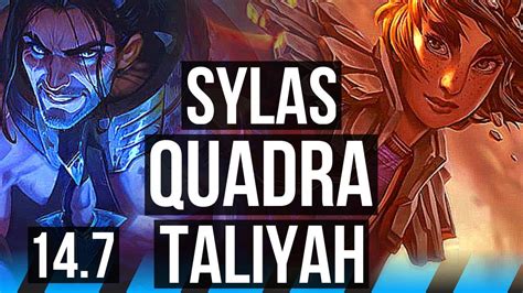 Sylas Vs Taliyah Mid Quadra Winrate Solo Kills Legendary