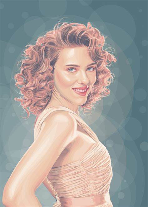 Scarlett Johansson Poster Picture Metal Print Paint By Kyouzins