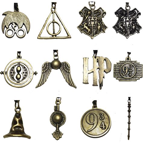 Colar Harry Potter Chapeu Seletor Varinha Das Varinhas Chave Gringotes