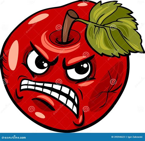 Bad Apple Saying Cartoon Illustration Stock Vector Illustration Of