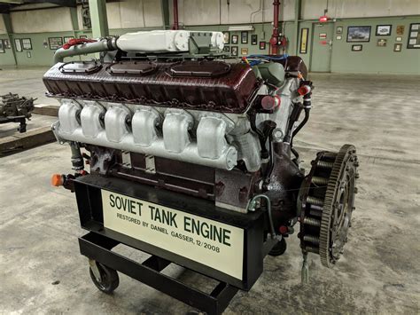 Soviet V 12 Diesel Tank Engine From The 1940 1950 Era At The Aaf Tank Museum R Tankporn