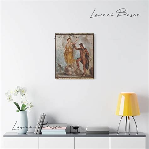 Perseus Rescue Of Andromeda Canvas Print Of Roman Fresco Roman Art Of