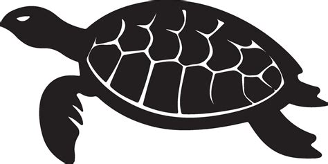 Turtle Silhouette Vector Illustration White Background 41935762 Vector ...