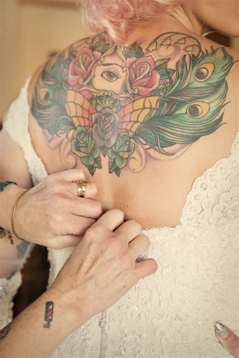 Brides With Tattoos Popsugar Beauty