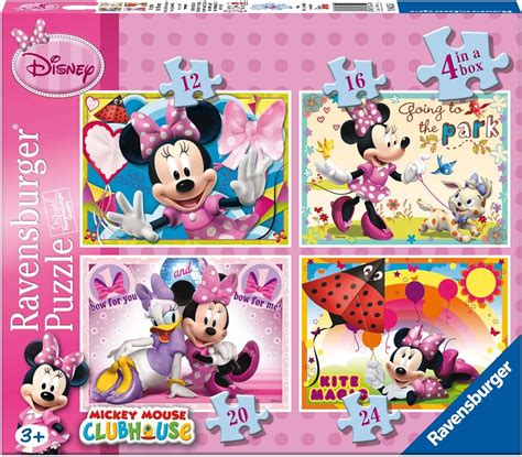 Ravensburger Disney Minnie Mouse Puzzles Pack Of 4 Uk