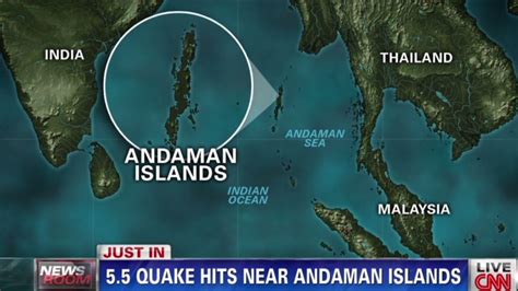 55 Magnitude Quake Strikes In Sea Off Andaman And Nicobar Islands Cnn