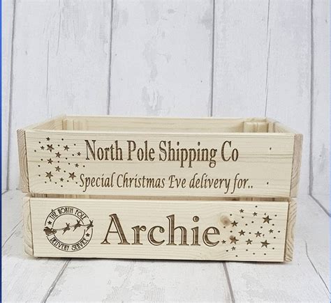 Personalised Wooden Christmas Eve Crate Etsy Uk