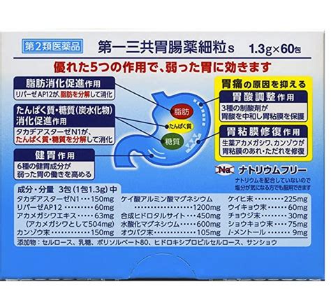 第一三共胃腸藥60包入 緩解胃部不適 家庭必備 日本代購直送 Hommi