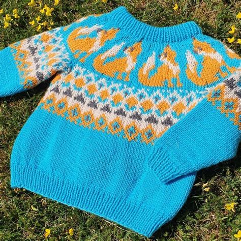 Happy Fox - Børnesweater | Opskrifter | - Hobbii.dk